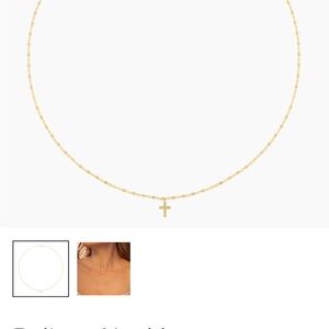 Gold Cross Pendant Necklace
